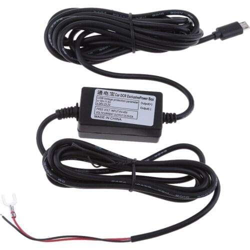 Hard Wire Auto Charger Micro USB 3.5m DC 12V To 5V Power Inverter Converter