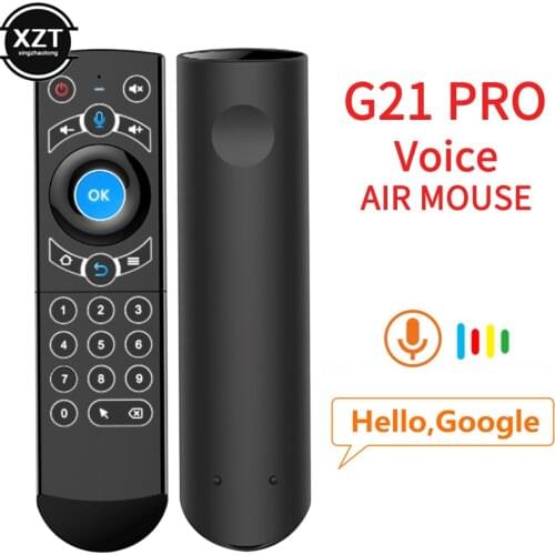 G21 PRO Vocale A Distanza di Controllo 2.4G Wireless Keyboard Air Mouse con IR Learning Gyros per Android TV Box h96 MAX X3 Pro