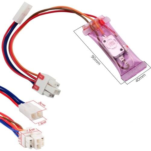 AC 250V 10A N12-5 Degrees Celsius 3 cables(square) Bimetal Fridges Defroster Thermostat Refrigerator defrost thermostat