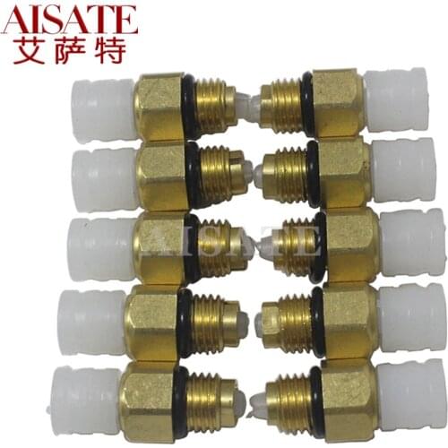 10pcs Air Suspension pressure Valve M8x1 For Mercedes Benz W251 W164 W212 W211 W220 W221 Air Compressor Connector Brass Fittings