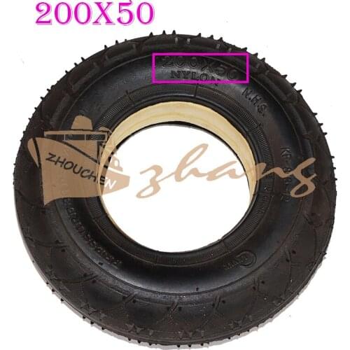200x50 Wheel Solid Tire for Razor, Dolphin Electric Scooter 8 Inch Non Inflatable Explosion-proof Solid Wheel