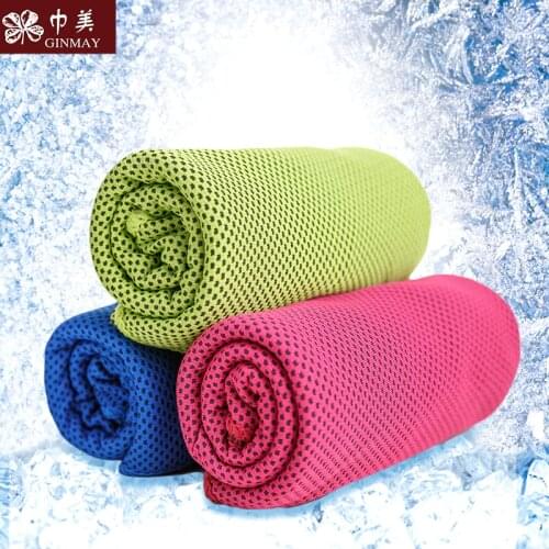 Summer outdoor cold towel cold coolcore towel double color freeship