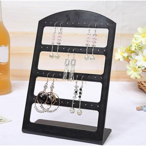 80% Hot Sales 24/48 Holes Earrings Display Stand Holder Jewelry Show Rack Acrylic Organizer