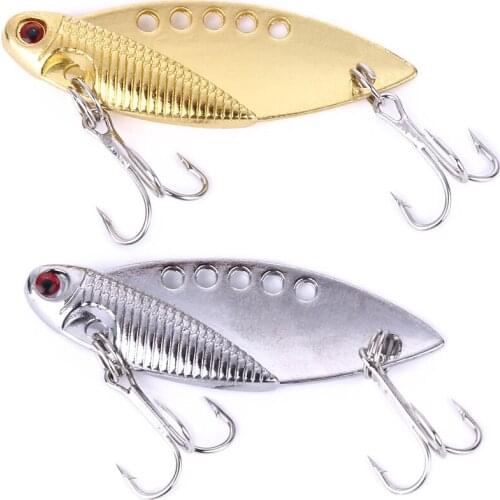 1PCS Metal fishing Spoon 5cm 10g Crankbait Hard Bait Trout Spoons Gold Sliver Wobblers Pesca For Bass Pike Tackle