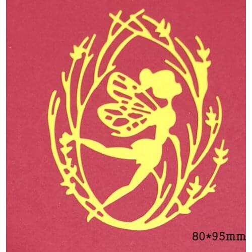 Metal Die Cuts Stencils 2021 New Fairy Wreath Die Mold for DIY Scrapbooking album Decorative Embossing DIY Paper Cards Die