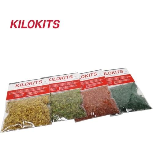 Four-Color Set Model Tree Leaves for Railroad Terrain Diorama Miniature Accessories 1/35 1/72 1/87 1/160 HO O OO Scale