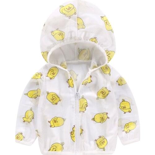 New Design Boys and Girls Rash Guards Fashion Newborn Coat Fashion Unisex Kids Sunscreen Casual Hooded Children Clothing