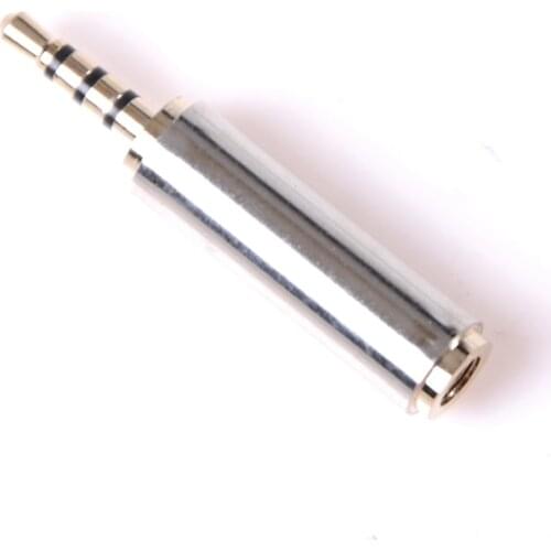 New Connector Gold 2.5 Mm Male To 3.5 Mm Female Audio Stereo Adapter Plug Converter Headphone Jack