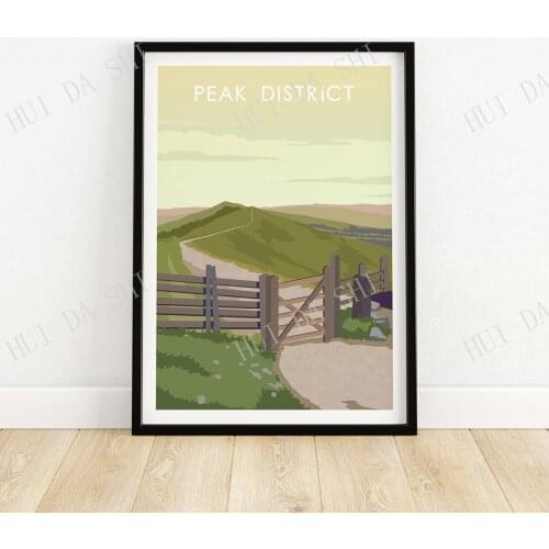 Peak District Print | Wall Art | Travel Poster | Minimalist Artwork | Gift Idea