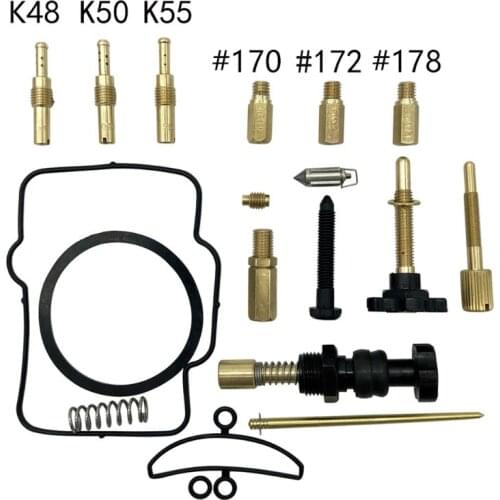 PWK36/38/40 Motor Carburetor Motorcycle Repair Kit Spare Jets Replacement Parts For Keihin