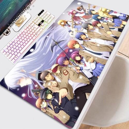 Extended Pads Gamer Mouse Keyboard Custom Computer Mouse Pads Anime Full Pc Carpet Gaming Desk Beautiful Kawaii Angel Beats Pads
