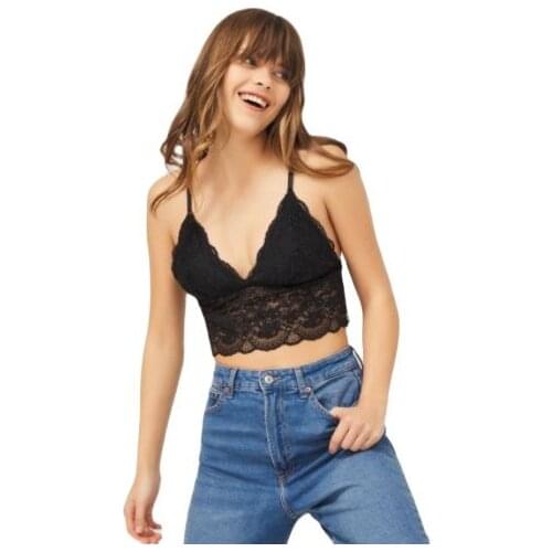 Sexy Lace Bralette Women Mesh Dot Bra Thin Bralet Thin Straps Covered Triangle Womens Bralet Bustier Underwear Bras Top