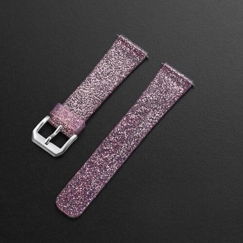 22mm Fashion Silicone Strap Bling Glitter Replacement Watchbands For Fitbit Versa Lite/Versa Smart Watch Men Women Wrist Strap