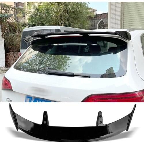 Trunk Spoiler Type TE Carbon Surface Car Rear Trunk Wing ABS Material Refit Accessories Spoiler for Audi Q5 2010 - 2018