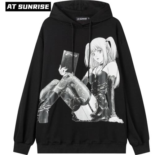 2021 Men Women Hip Hop Hoodie Sweatshirt Men Streetwear anime Death Note Print Pullover Harajuku Cotton Hooded Hoodie Sweatshirt