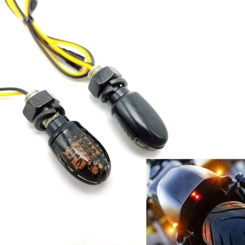 12v Universal Motorcycle LED Mini Turn Signal Light Indicator Lamp Blinkers Light Dirt bike For Harley Honda Yamaha Suzuki