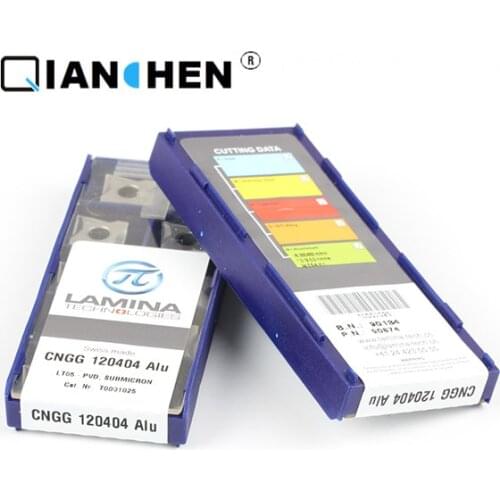 Genuine original high quality high-performance LAMINA CNGG 120404 Alu LT05 (10pcs/lot) tungsten Carbide Cutting tools inserts
