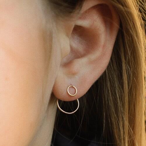 Gold Ear Climber Piercing Earrings Handmade Jewelry Gold Filled 925 Silver Brincos Charm Jewelry For Women Oorbellen