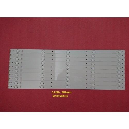 10 PCS/set LED backlight strip for HISENSE HD550DF-B52 SVH550AC3 SVH550AH9 55H5C 55h6b Sharp LC-55LB4 NS-55D510NA17