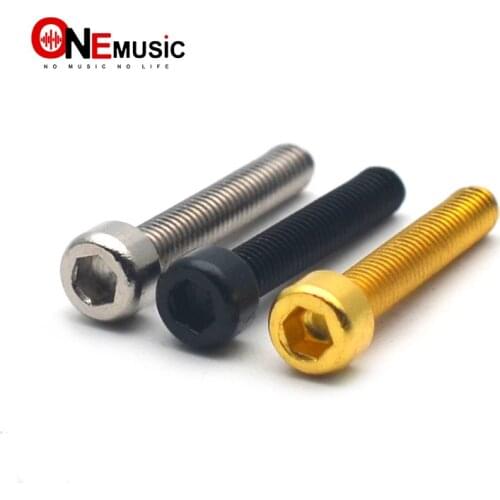 100PCS Electric Guitar Humbucker Pickup Polepiece Pole Hexagon Screws Guitar Pickup Magnet Screw Rods 18mm Length 3mm Diameter
