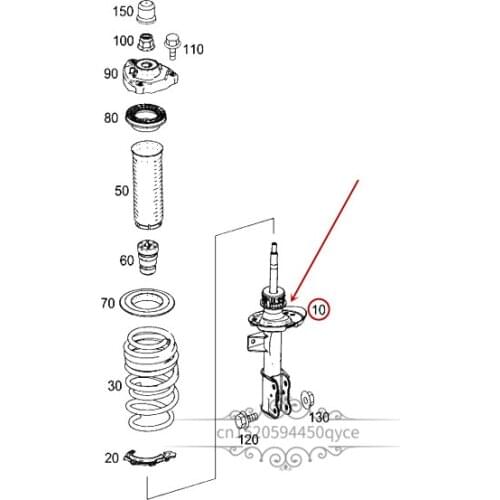 1563231700/800 Car Shock absorber pillar Front shock absorber Suitable for CLA 200mer ced es-be nzCLA 220 Front shock absorber