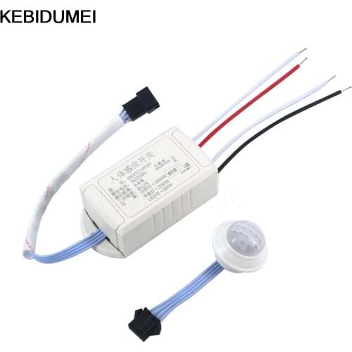 220V PIR Motion Sensor Switch Human Body Motion Infrared IR Sensor Induction Sensor Light Control Detector for LED Lamp