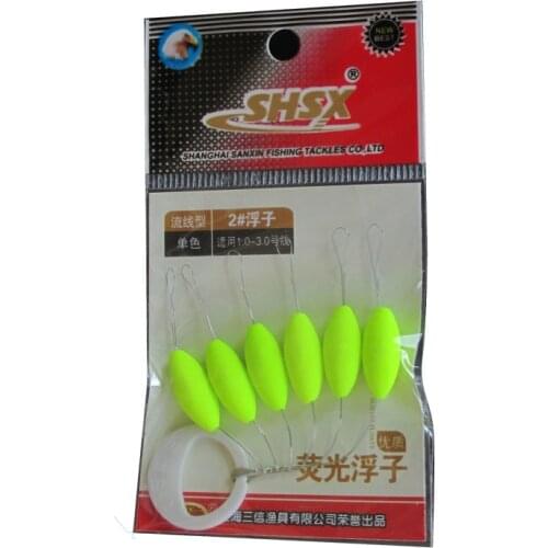 5packs/lot Fluorescent Fishing Float Seven-star Float Oval Space Beans Floater Carp Fishing Tackle Accessories Stopper A098