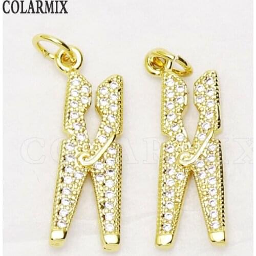 8Pcs Zircon Blade shape pendant Jewelry Pendant Charms Jewelry Accessories Jewelry pendant Gift Fashion jewelry Pendant 8365