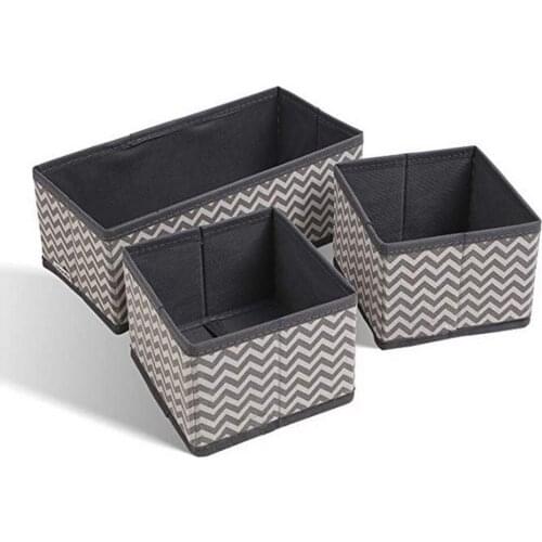 8 Pcs Set Underwear Bra Organizer Storage Box Gray Divide Organizer Drawer Closet Organizers Boxes for Underwear Scarfs Socks