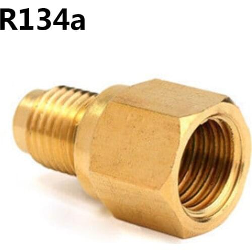 R134A R12 Car Conditioner Adapter Quick Coupling 1/2" ACME Female 1/4" SAE New And High Quality