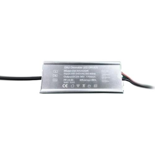 Aluminum case Dimmable Outdoor Indoor Power Supply 600mA 1000mA 15000mA Electrical transformer DALI 40W 50W 70 for Smat Light