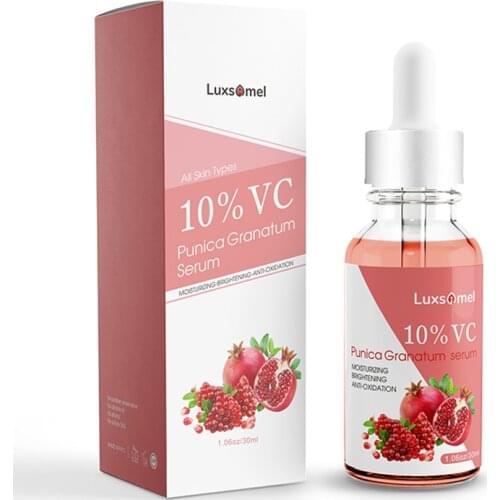 Pomegranate serum Hyaluronic Serum Anti Aging Anti oxidation Night Face Skin 10% Vitamin C Instant Whitening Pure 30ml