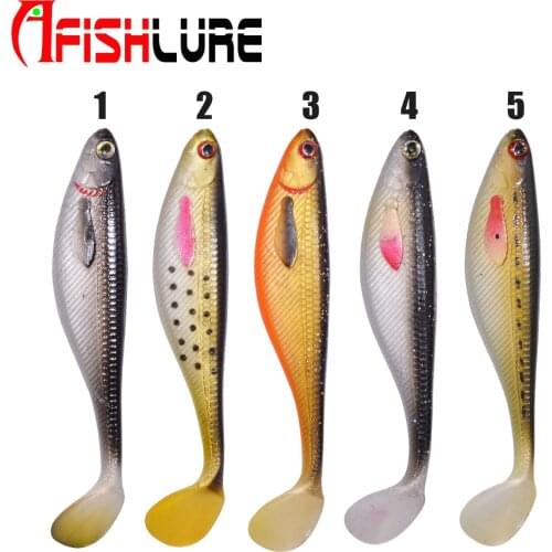AR70 Bionic Bait Minnow Jigging Swim Bait 100mm 6g Painting Paddle Tail Soft Fish Plastic Fishing Lure Bait Wobbler