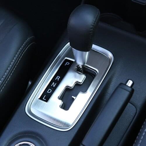 VCiiC Car Accessories ,stainless steel Car Interior Gear Panel Decorative Frame Trim For Mitsubishi Outlander 2012 -2016