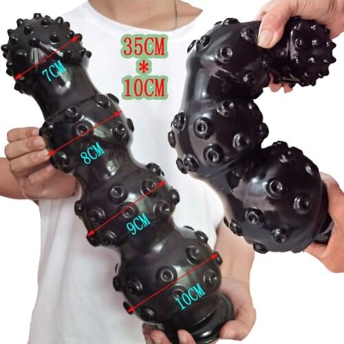 35*10CM Huge Dildo Suction Cup Realistic Penis Large Dick Sex Toy For Woman Men Prostate Massager Anus Vaginal Dilator
