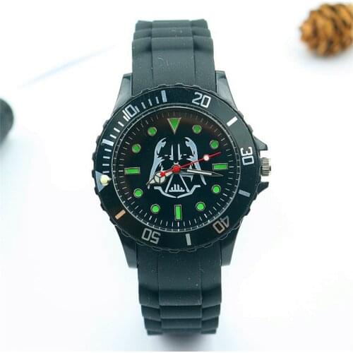 Star Wars Quartz Anime Watch Waterproof Casual Watch Student Silicone Sports Watch Creative Jewelry Birthday Gift for Children