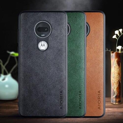 Case for Motorola Moto G7 G6 Plus G8 Play G5S case with Retro business PU leather design,TPU+PU 2in1 material