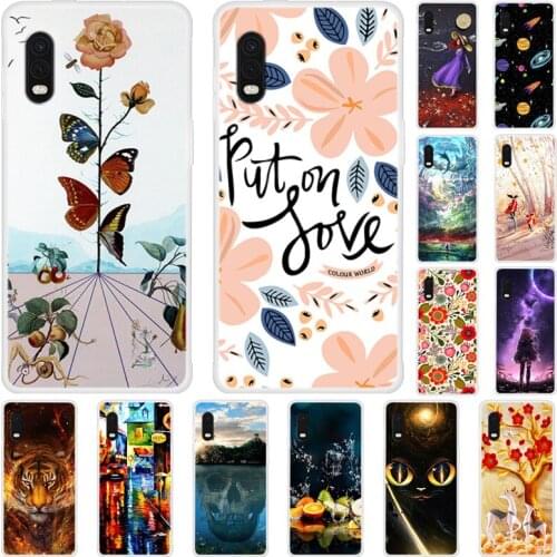 Case For Samsung Galaxy Xcover Pro Phone Cover Back Fitness Silicone Bumper And Softness TPU With Happy Town Series