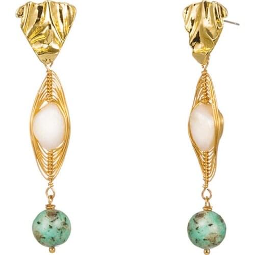 Long Temperament Pearl Tassel Earrings female 2020 New Atmosphere is thin Face Earrings Jewelry