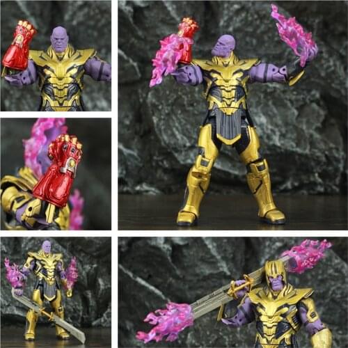 ZD Toys Marvel Avenger 4 Endgame 8" Thanos 2019 Movie 20cm Action Figure Infinity Gauntlet Legends Original Doll Model