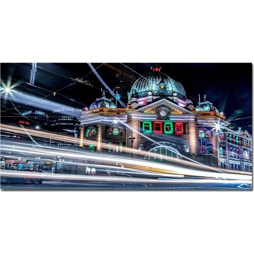 Cityscape Dubai Dutch Seacoast Neuschwanstein Posters and Prints Sveti Stefan Sunset Wall Canvas Pictures for Living Room Decora