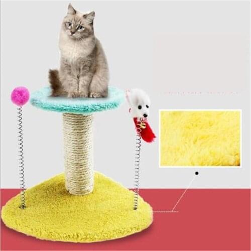 Cats Tree Tower Triangle Bottom Pets Play Tree Scratching Tree Arbre A Chat Climbing Jumping Toy Frame Pets Rascador Gato