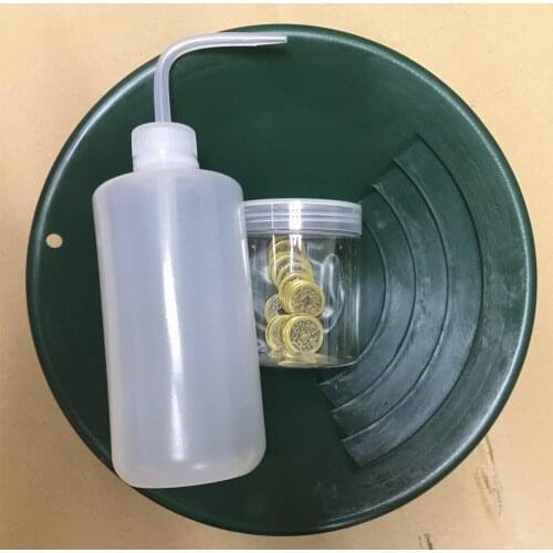 Gold Rush Sifting Classifier Screen Sieve Pan Underground Metal Detector Tools KIT 10 Inche Gold Panning and Clean Bottles