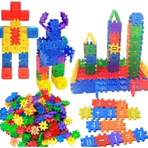 Creative DIY Childrens Block Number Building Block Game Early Education Insert Letter Color Educational Toys For Children