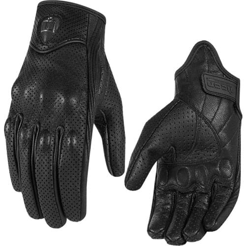 Motorcycle genuine leather Carbon gloves men women Winter gloves Offroad bicycle cycling bike Gloves Full finger winter glove