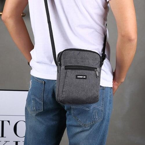Mens Messenger Bag Crossbody Shoulder Bags Travel Bag Man Purse Small Sling Pack for Work Business Mens Bag