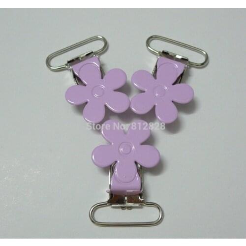 25pcs Pastel Pink Color Flower Dummy Clips