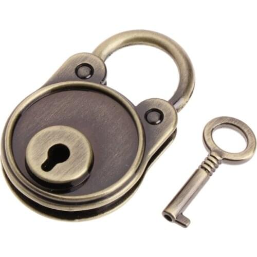 New Bear Vintage Old Antique Style Mini Archaize Padlocks Key Lock With key 16FA