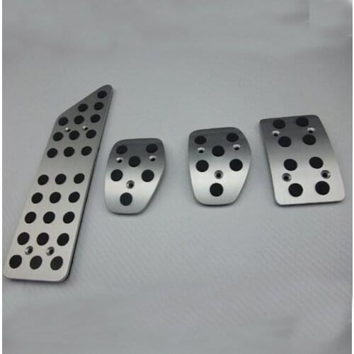 Stainless steel Fuel Brake Footrest Pedal AT/MT for Peugeot 508 Citroen C5