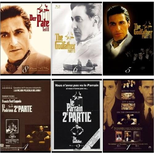 The Godfather Part 2 Movie Home Decorative Painting White Kraft Paper Poster 42X30cm